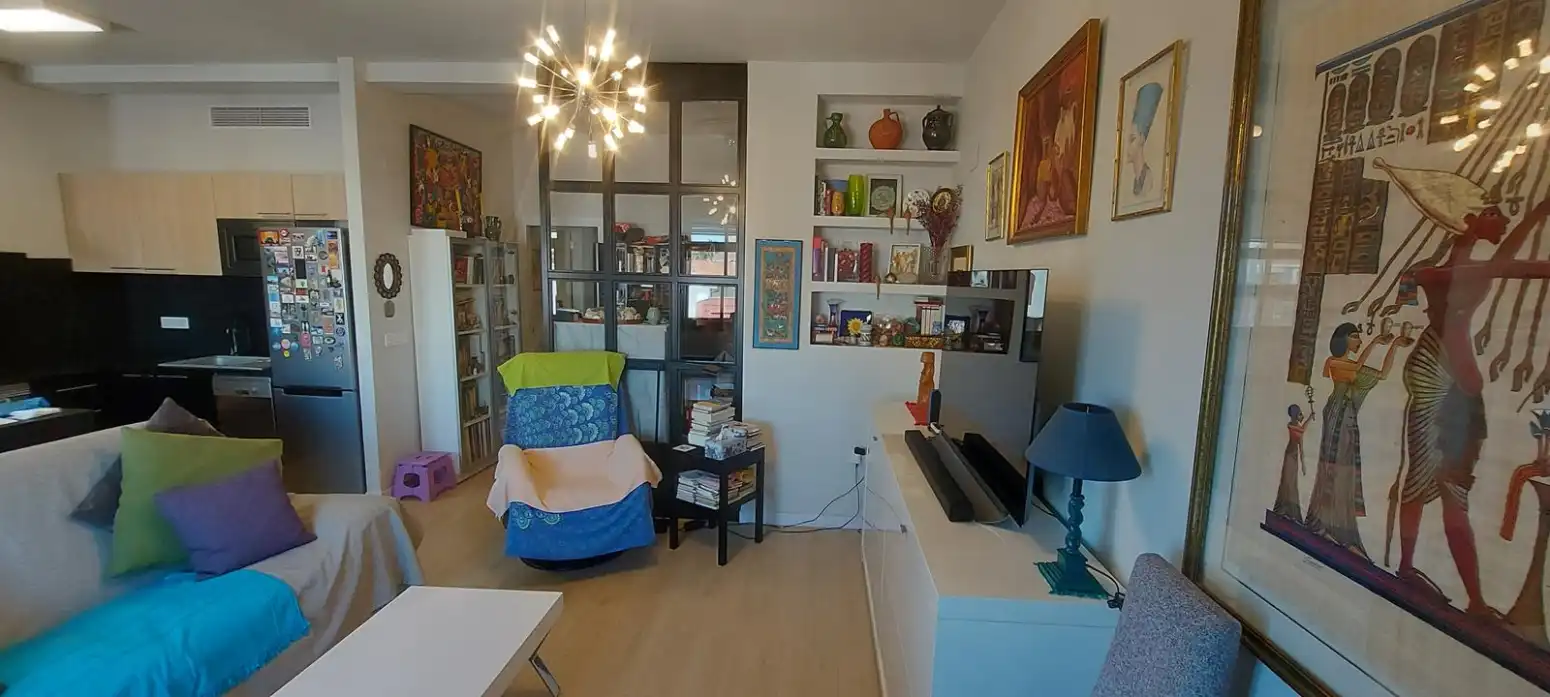 Sala d'estar de Pis en venda en Sagunto / Sagunt amb Aire condicionat, Parquet i Terrassa