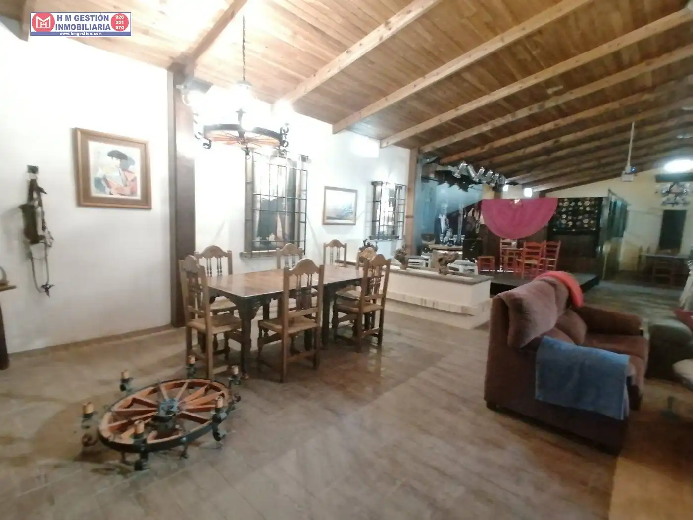 Esszimmer von Country house zum Verkauf in Alcázar de San Juan mit Privatgarten, Schwimmbad und Möbliert