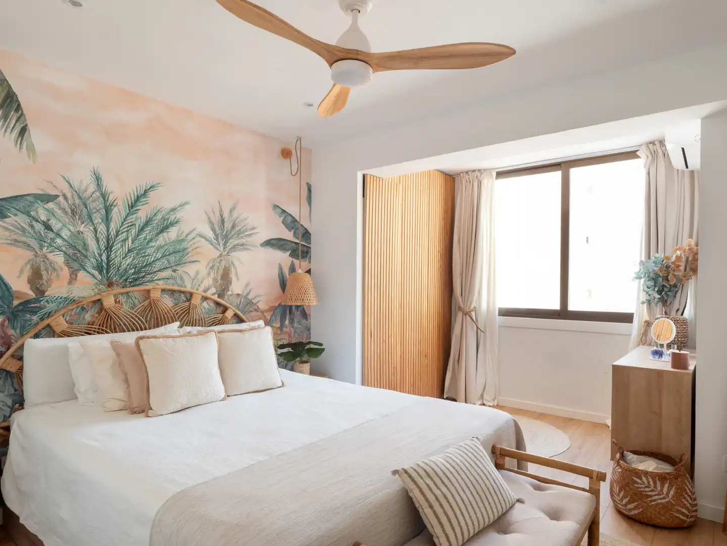 Schlafzimmer von Wohnungen zum Verkauf in  Palma de Mallorca mit Klimaanlage, Heizung und Terrasse