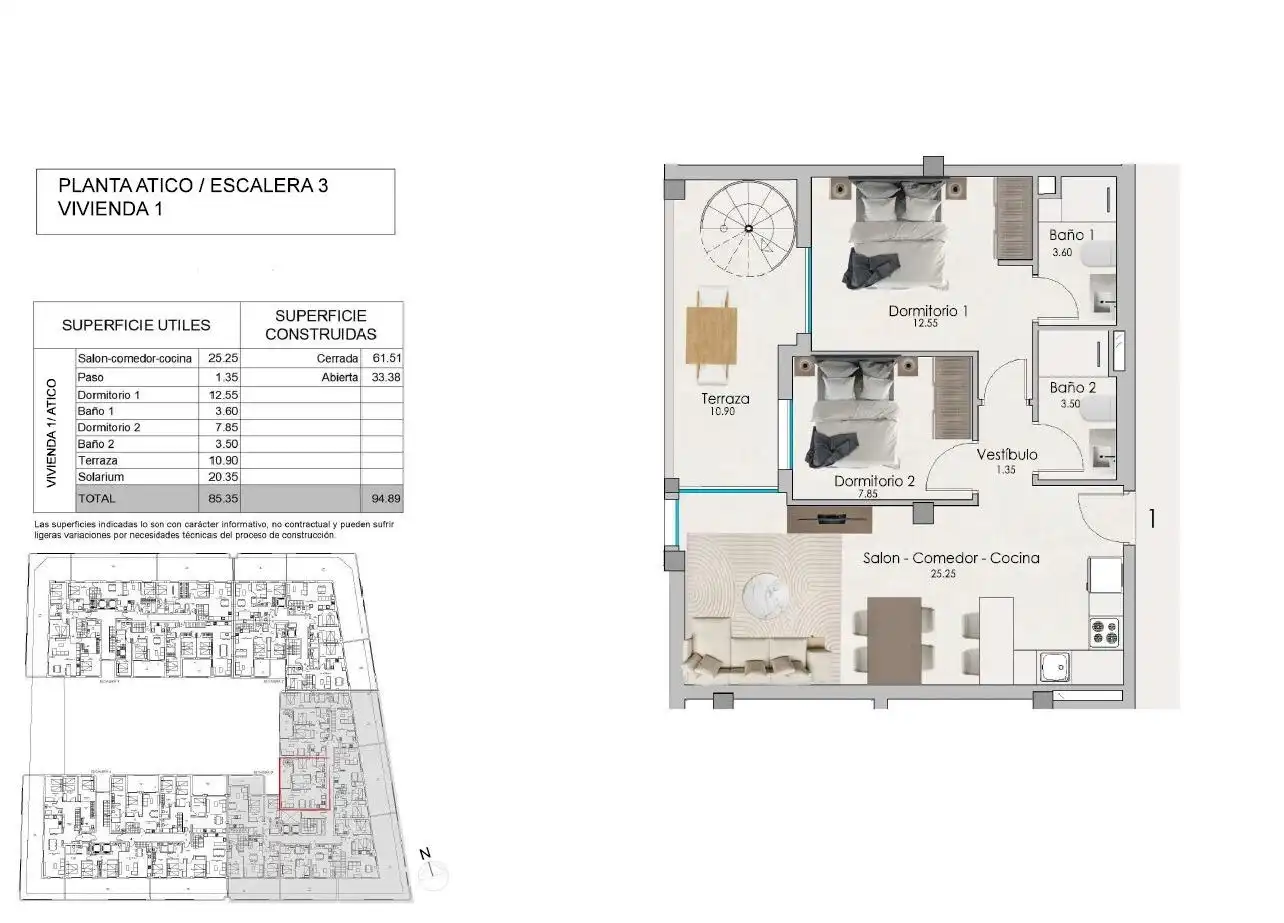 Penthouse with pool for sale in Santa Pola ciudad, imagen 8
