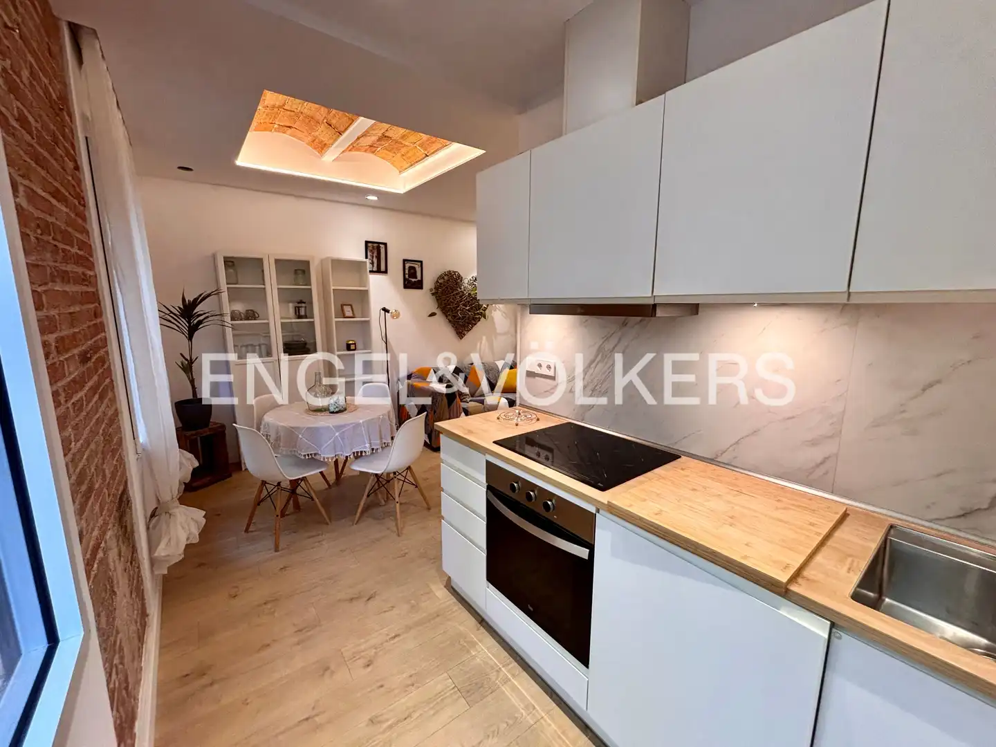 Kitchen of Flat for rent in Barcelona  with Air Conditioner, Heating and Terrace