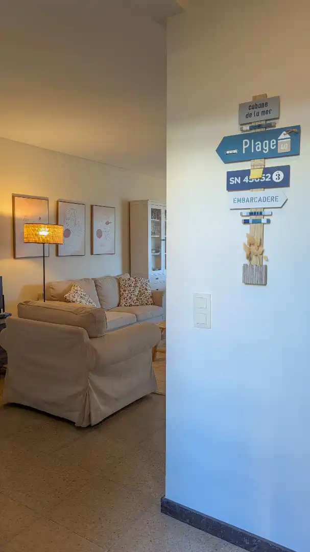 Sala de estar de Apartamento en venta en Salou con Terraza, Amueblado y Lavadora
