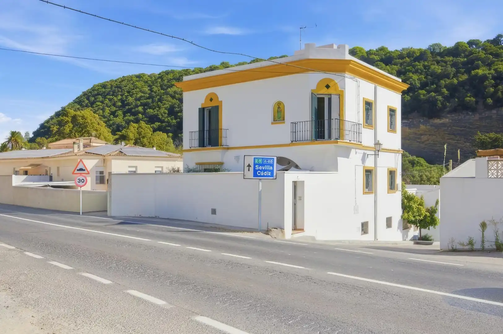 Außenansicht von Haus oder Chalet zum Verkauf in Vejer de la Frontera mit Privatgarten, Terrasse und Möbliert