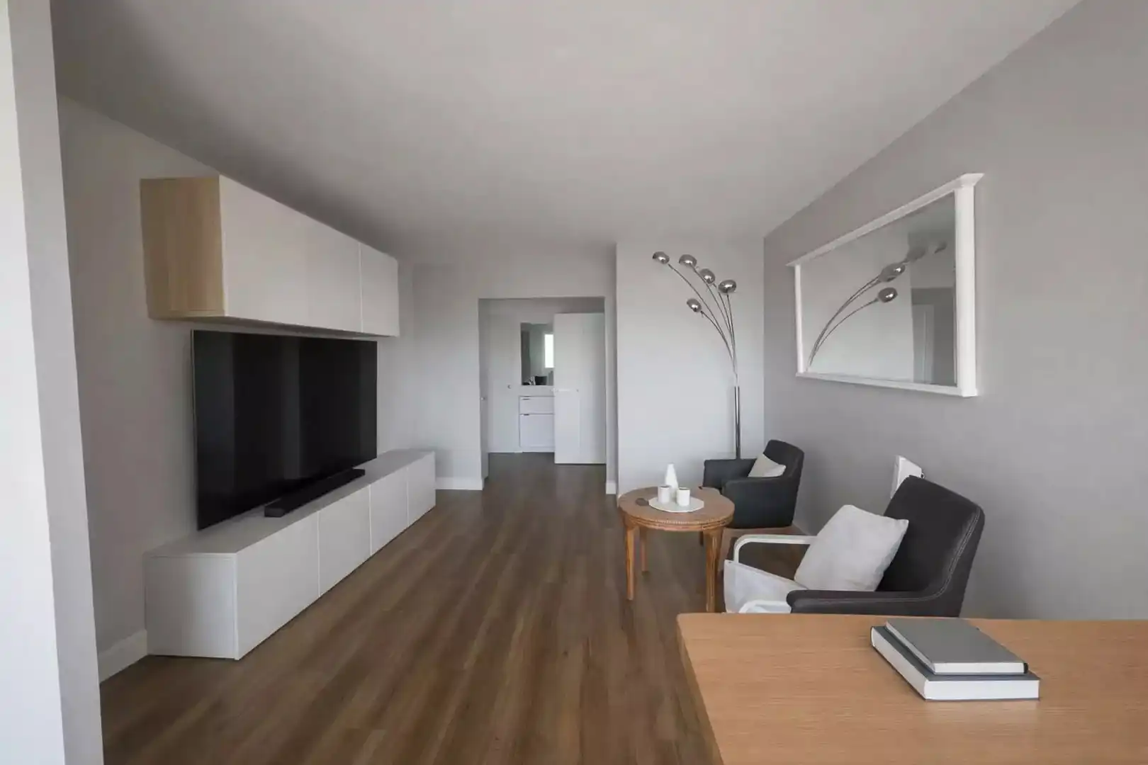 Sala de estar de Piso en venta en Palau-saverdera con Calefacción, Terraza y Balcón
