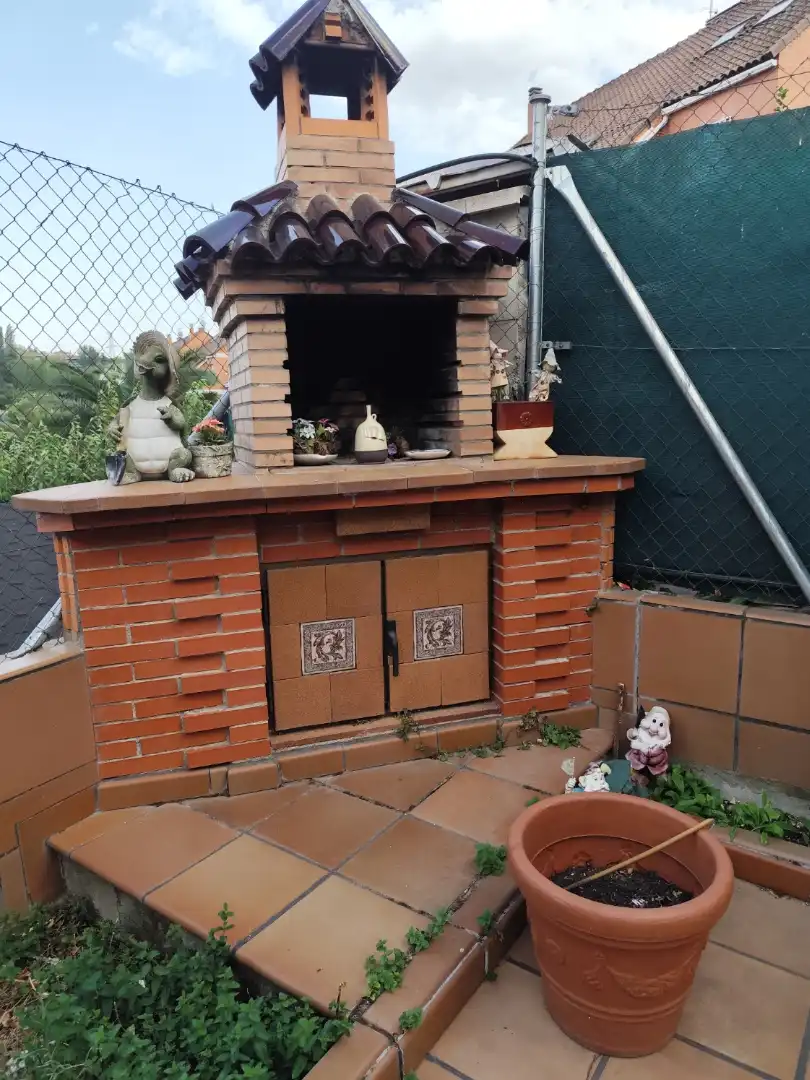 Garden of Detached homes for sale in Móstoles  with Heating, Private garden and Parquet flooring
