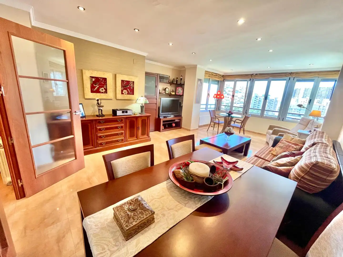 Sala de estar de Piso en venta en Alicante / Alacant con Aire acondicionado, Calefacción y Piscina comunitaria