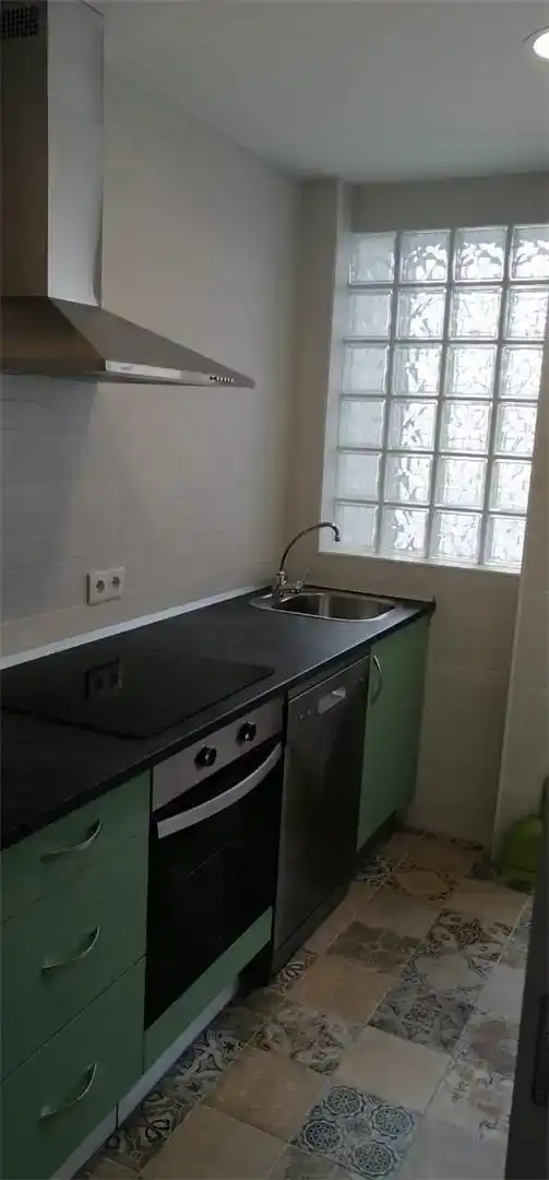 Cuina de Pis de lloguer en Segovia amb Parquet, Moblat i Forn