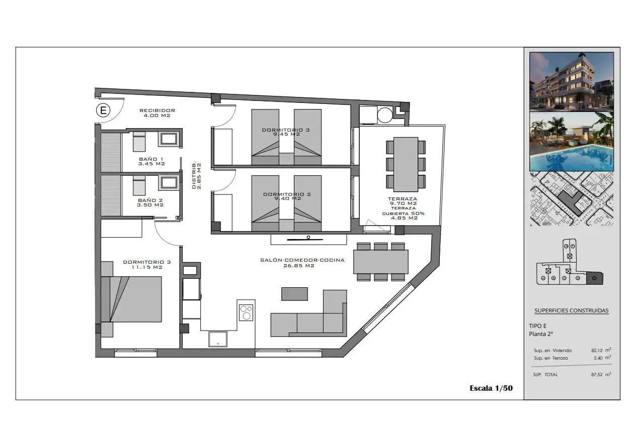 Apartamento con terraza en venta en Santa Pola ciudad, imagen 17