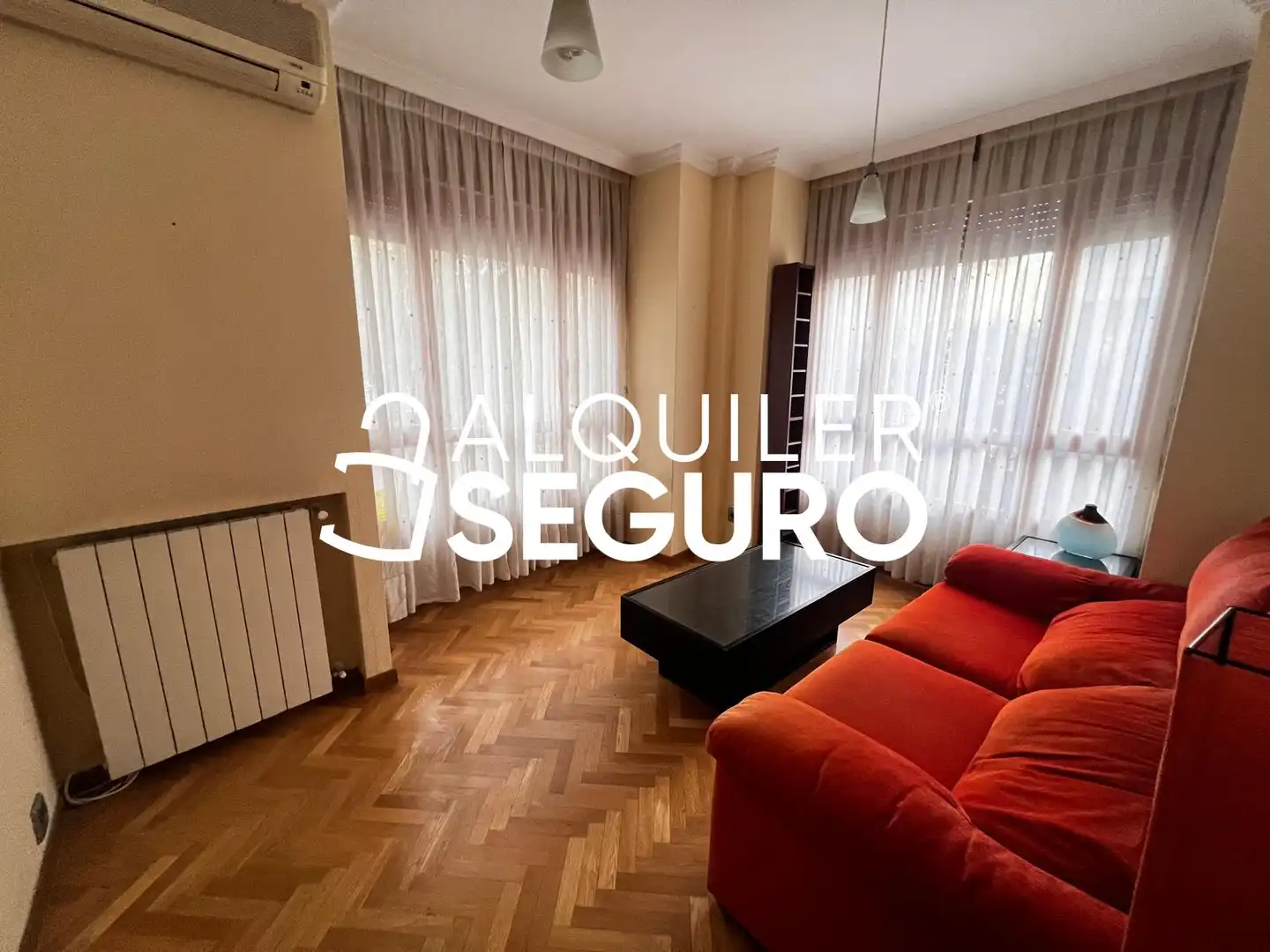 Wohnzimmer von Wohnung zur Miete in Madrid mit Klimaanlage, Heizung und Abstellraum