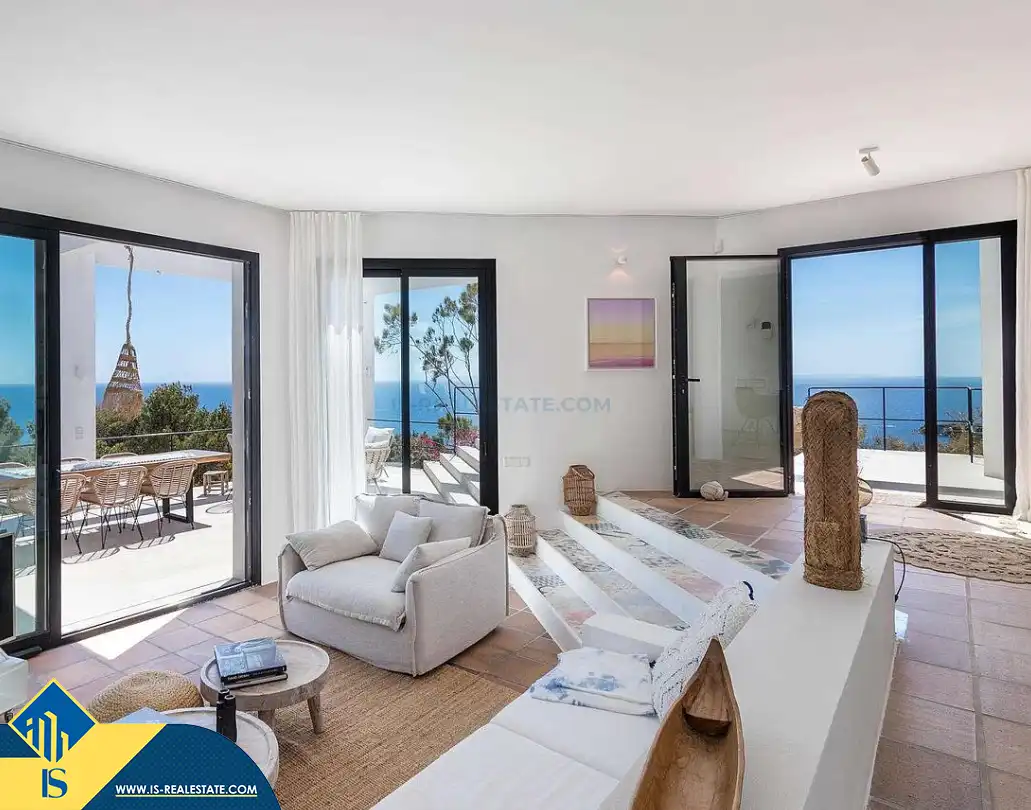 Sala d'estar de Casa o xalet en venda en Santa Eulària des Riu amb Terrassa, Piscina i Moblat