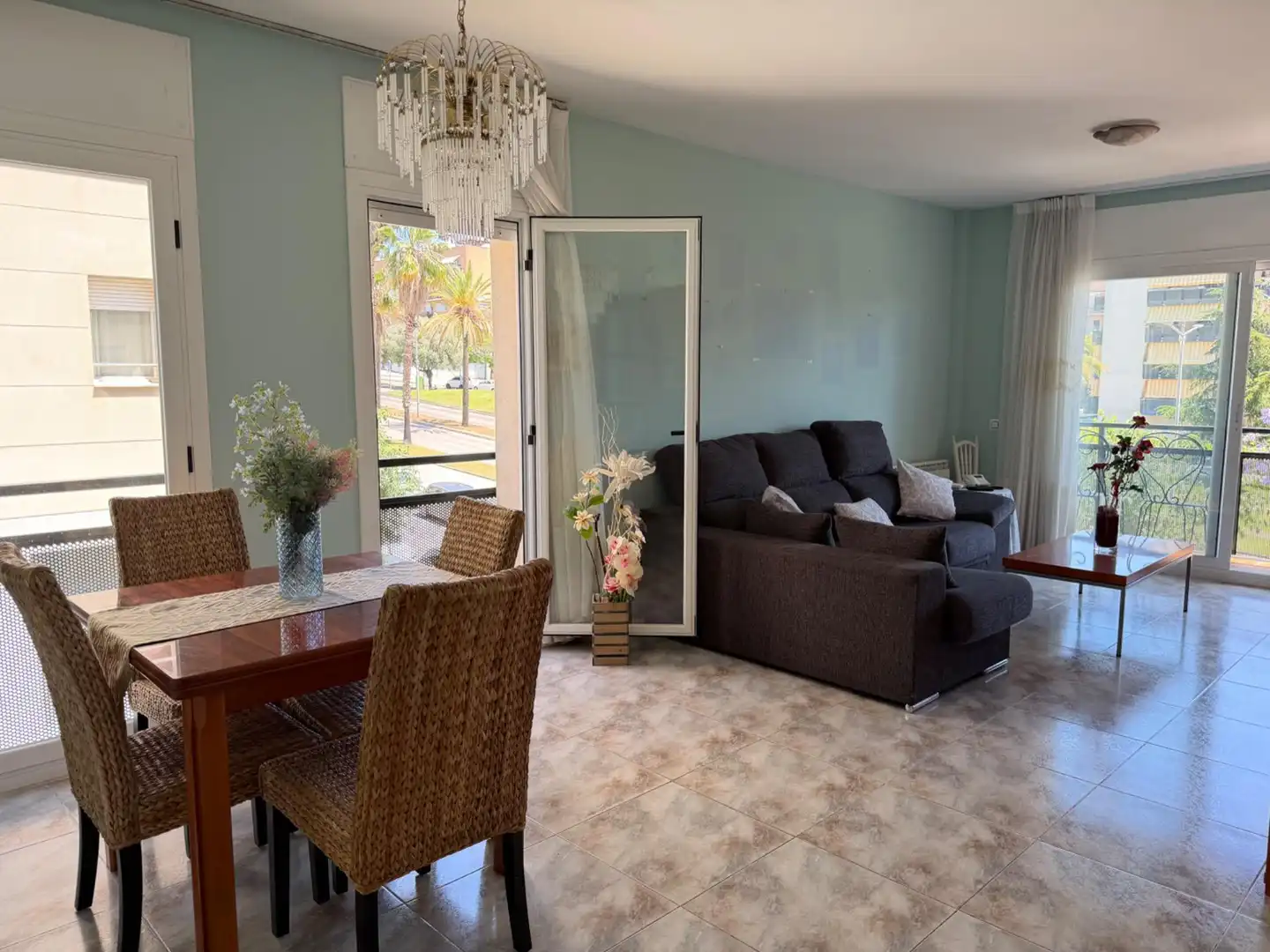 Sala de estar de Piso en venta en Mataró con Calefacción y Balcón