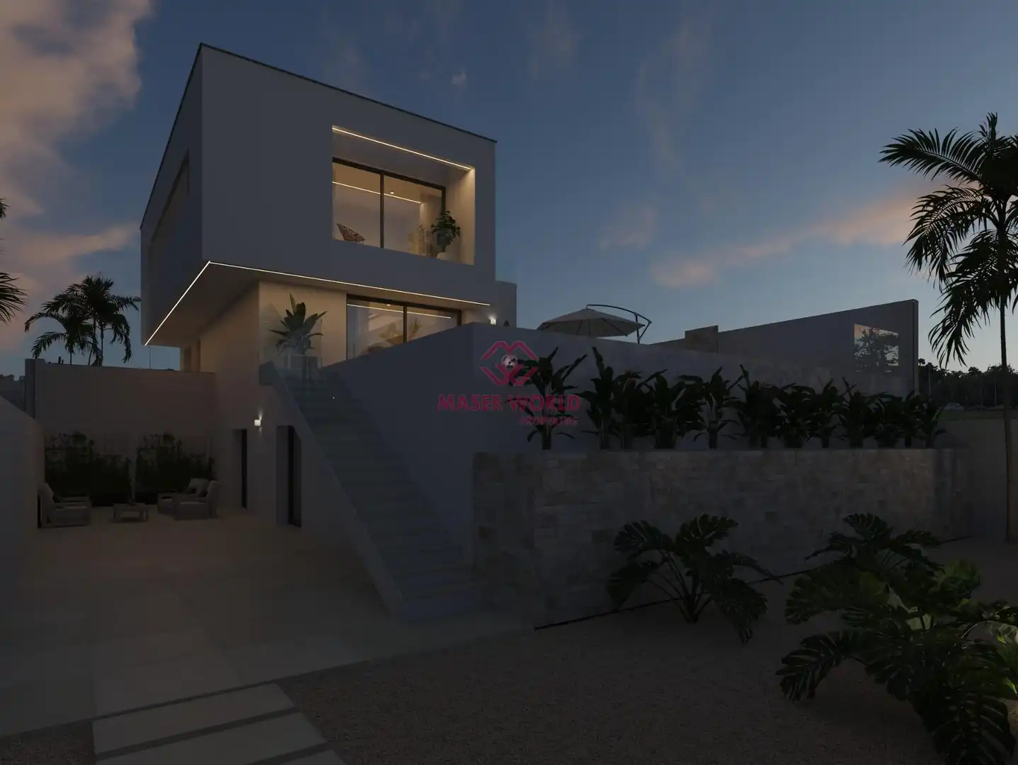 Vista exterior de Casa o chalet en venta en Rojales con Aire acondicionado, Jardín privado y Terraza