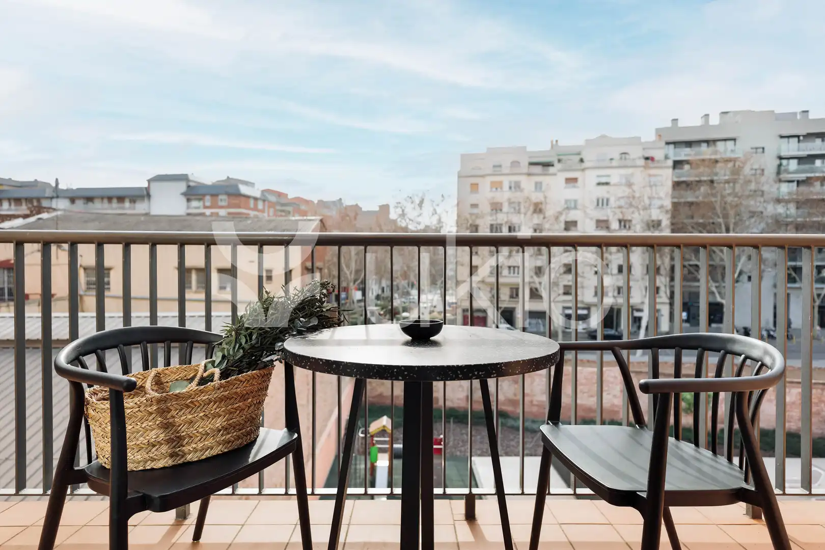 Terraza de Piso de alquiler en Barcelona con Aire acondicionado, Calefacción y Amueblado