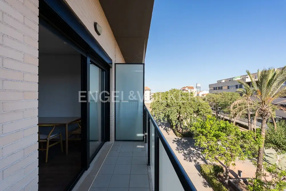 Terrassa de Apartament de lloguer en Museros amb Aire condicionat, Calefacció i Parquet