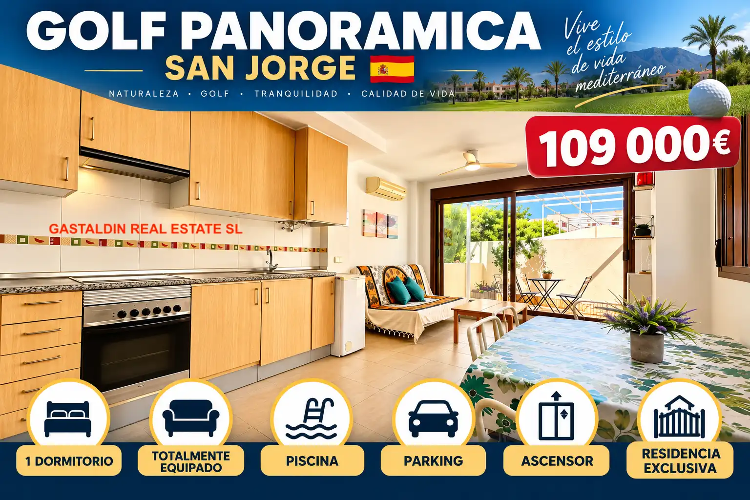 Appartement avec piscine à vendre à San Jorge / Sant Jordi