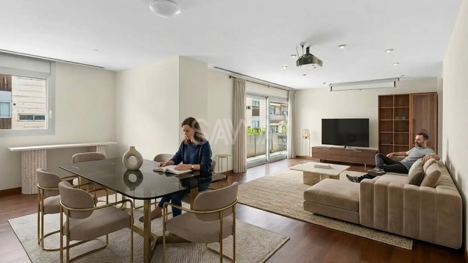 Sala de estar de Piso en venta en Barcelona con Aire acondicionado, Calefacción y Terraza