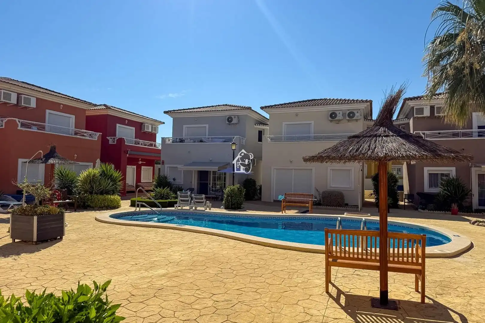 Vista exterior de Casa adosada de alquiler en Murcia con Aire acondicionado, Terraza y Piscina