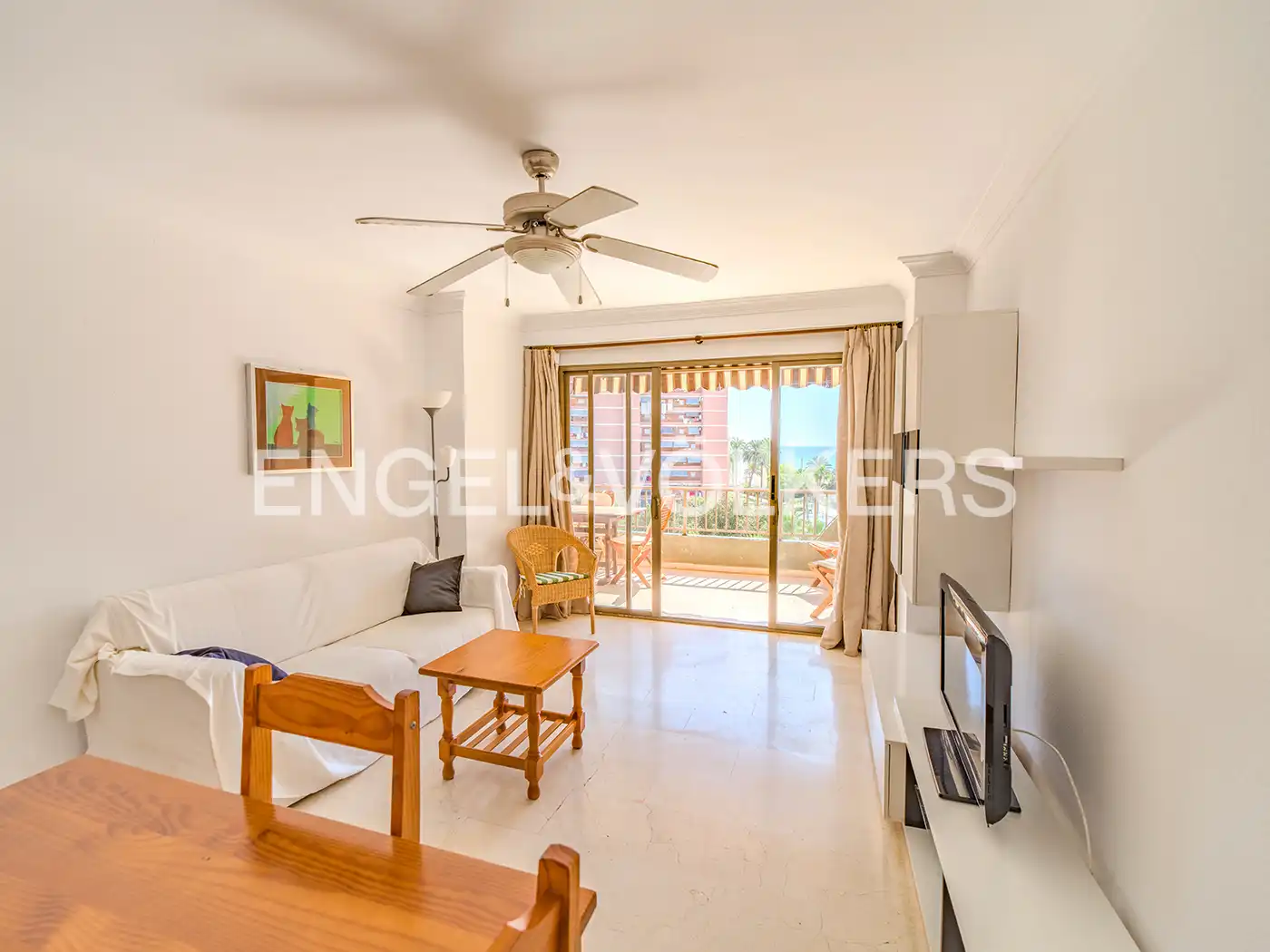 Sala de estar de Apartamento en venta en Alicante / Alacant con Calefacción y Terraza