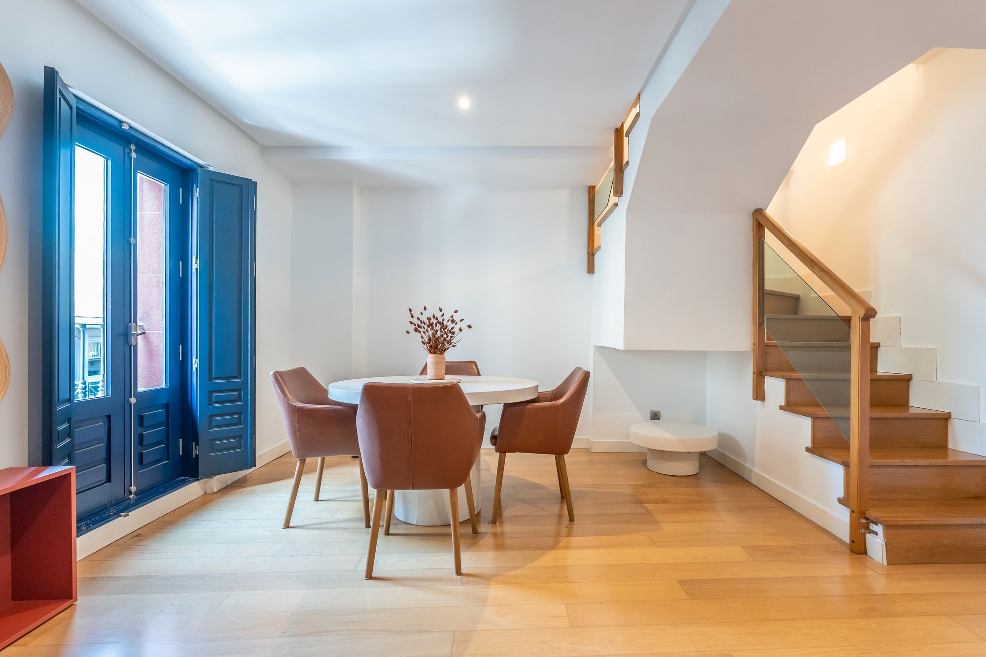 Dining room of Flat for sale in  Madrid Capital  with Heating and Balcony