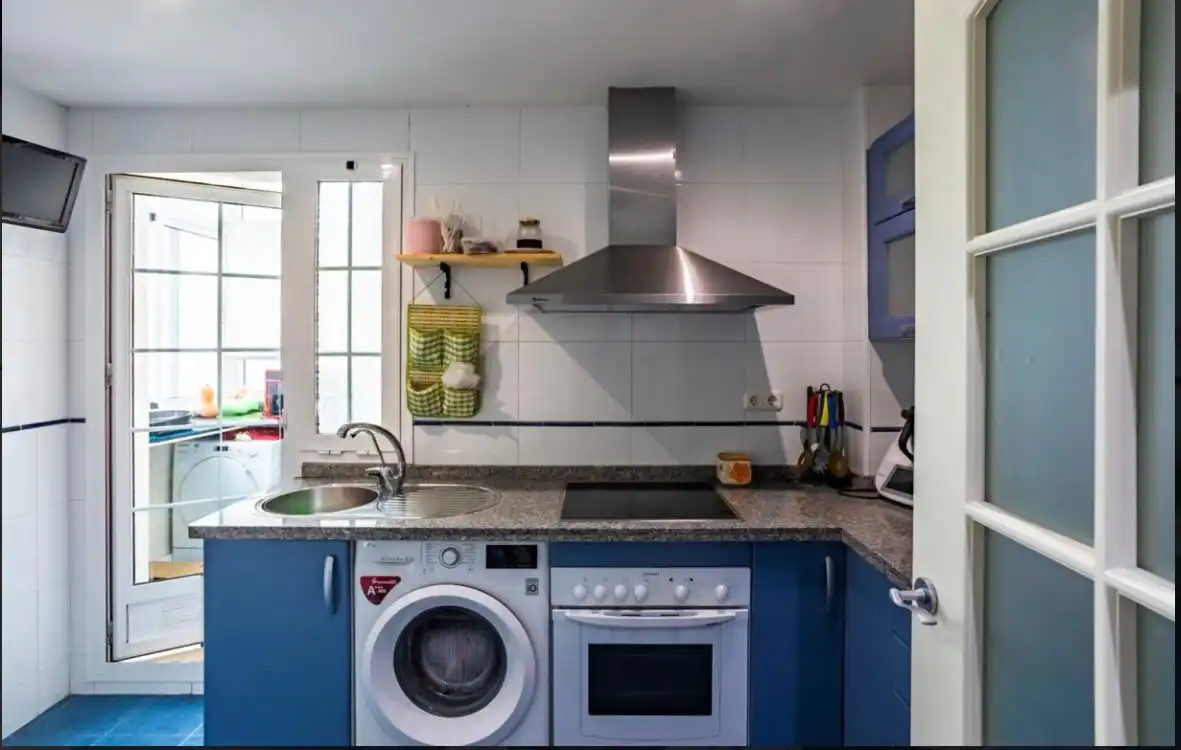 Cocina de Piso de alquiler en Roquetas de Mar con Aire acondicionado, Calefacción y Terraza