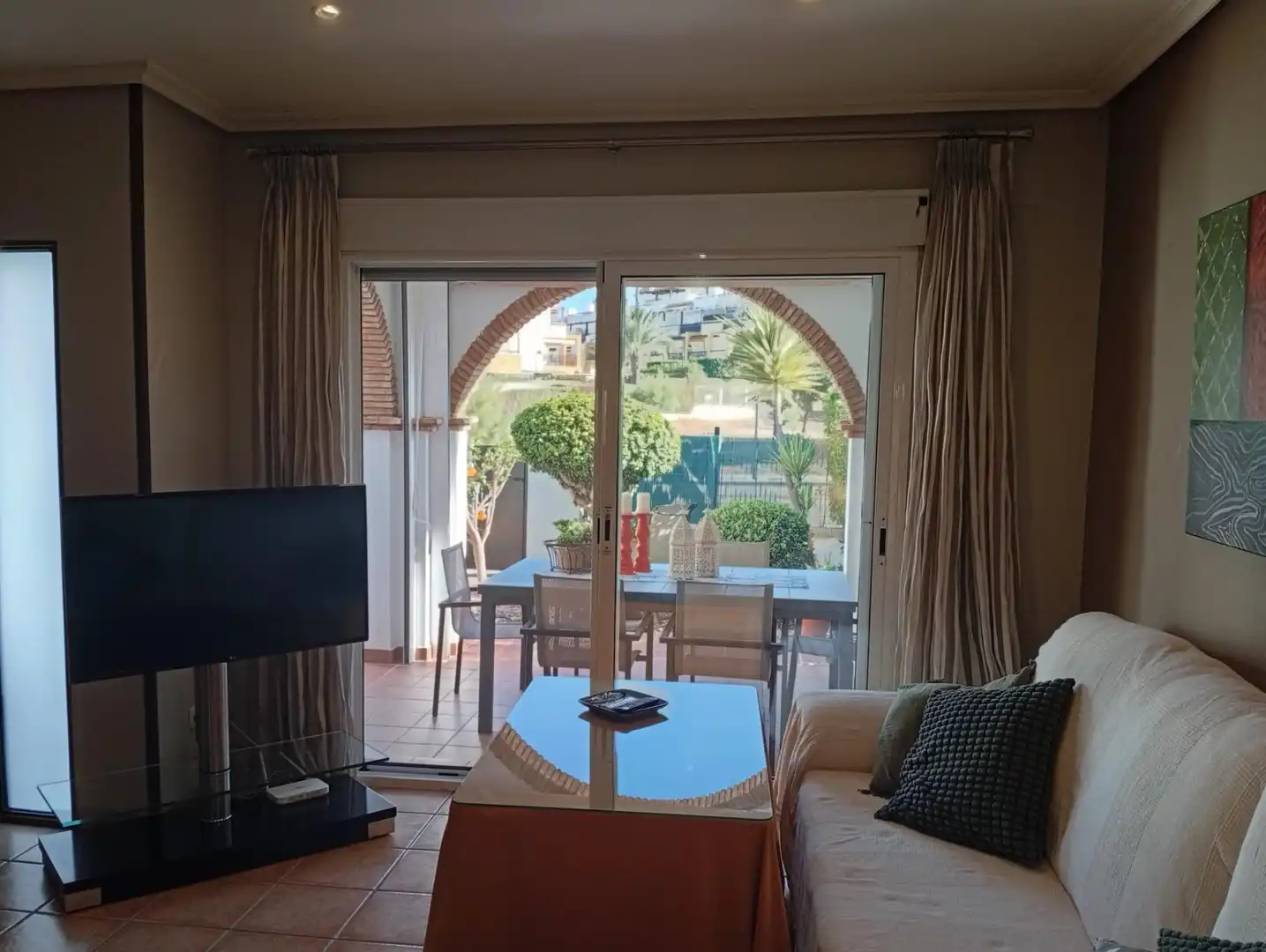 Living room of Detached homes for sale in Vera  with Air Conditioner, Private garden and Terrace
