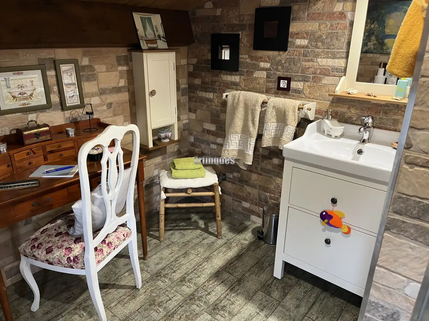 Badezimmer von Haus oder Chalet zum Verkauf in Rubí mit Klimaanlage, Heizung und Privatgarten