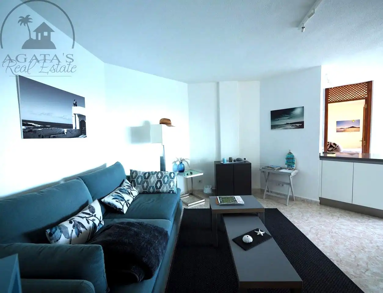 Sala de estar de Ático en venta en Los Silos con Piscina comunitaria