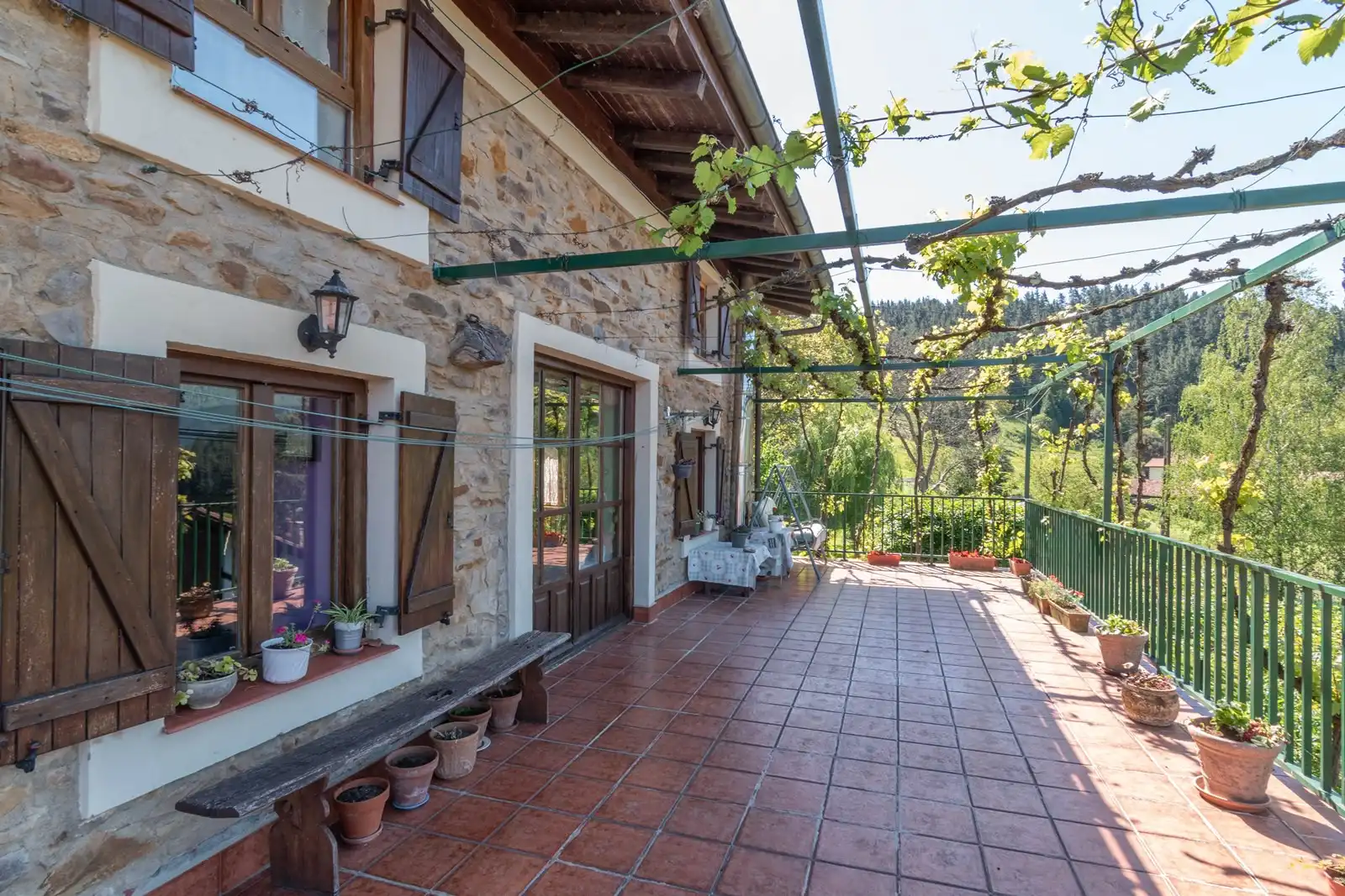 Terrassa de Casa o xalet en venda en Zeanuri amb Calefacció, Jardí privat i Terrassa