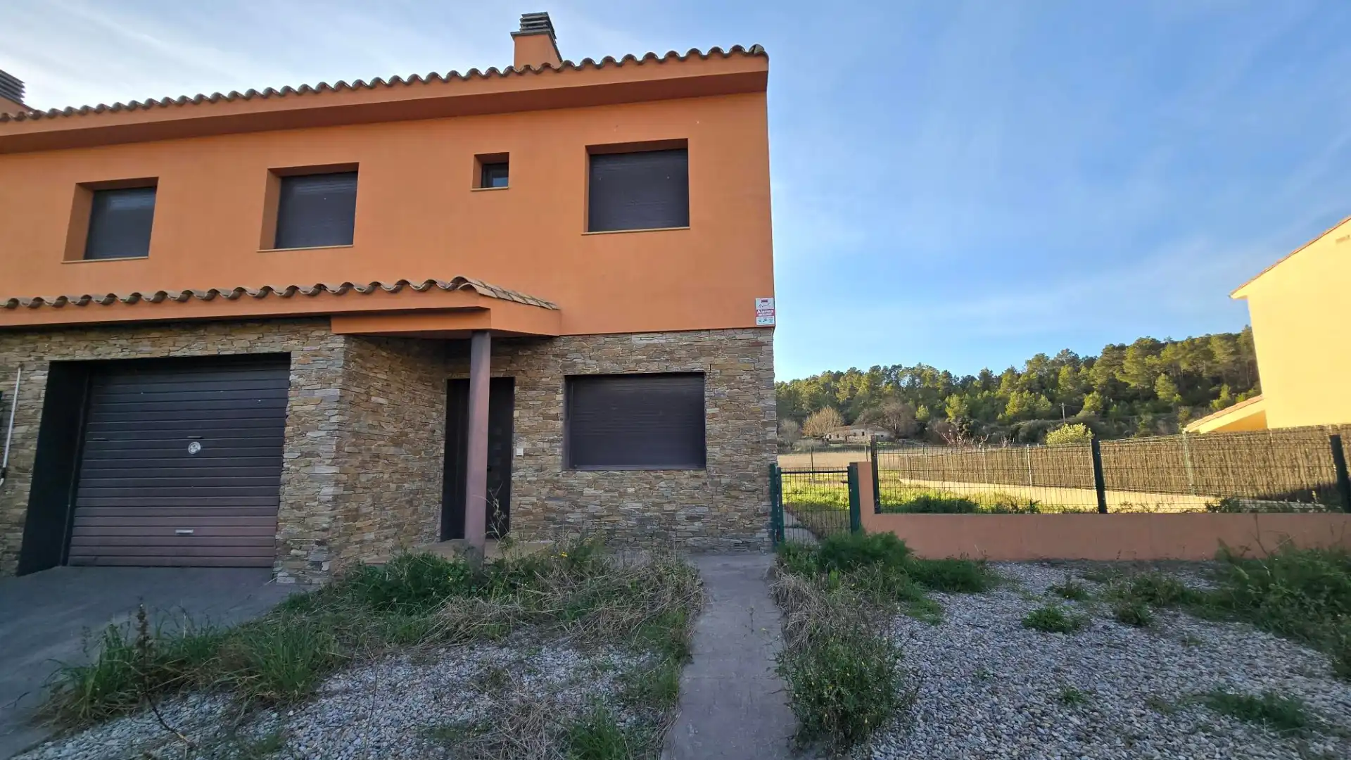 Exterior view of Single-family semi-detached for sale in Terrades  with Heating, Private garden and Terrace