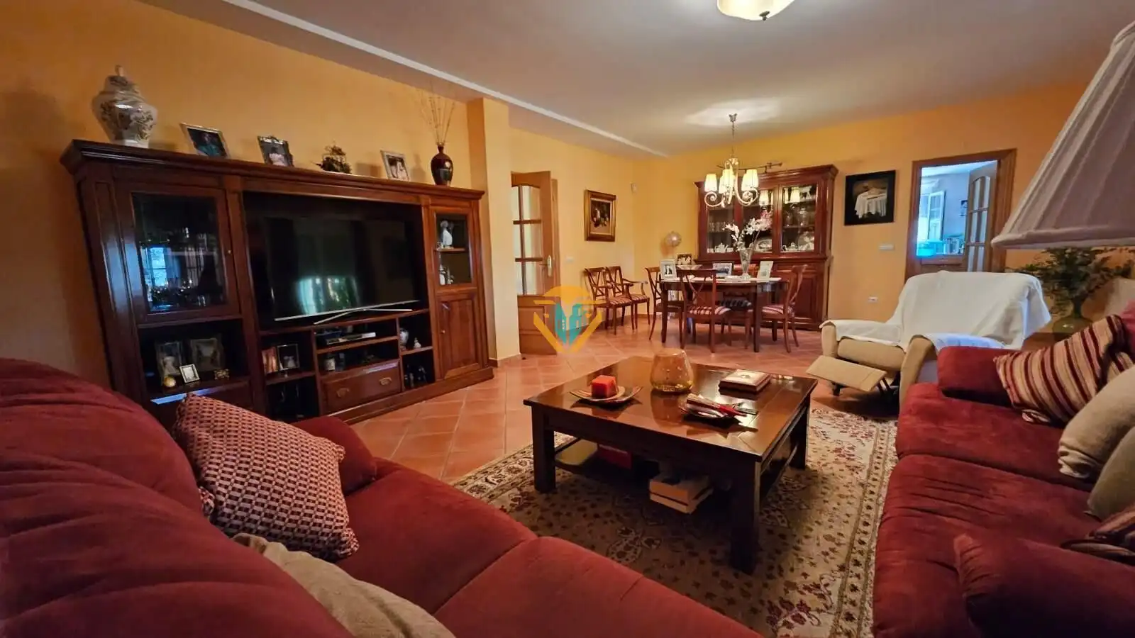 Sala d'estar de Casa o xalet en venda en Finestrat amb Calefacció, Jardí privat i Terrassa