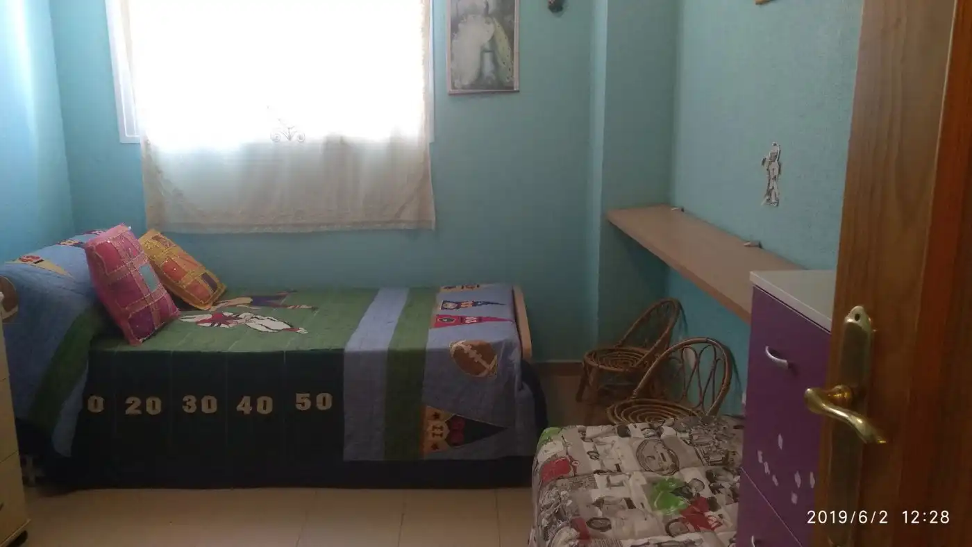 Bedroom of Flat for rent in Villajoyosa / La Vila Joiosa  with Air Conditioner, Private garden and Terrace