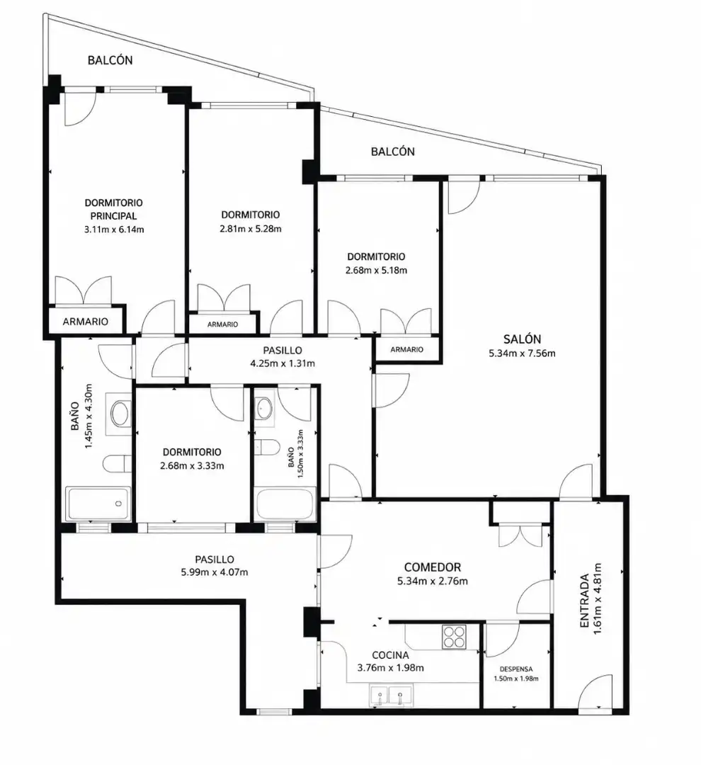 Flat with terrace for sale in Avenida das Camelias, imagen 14