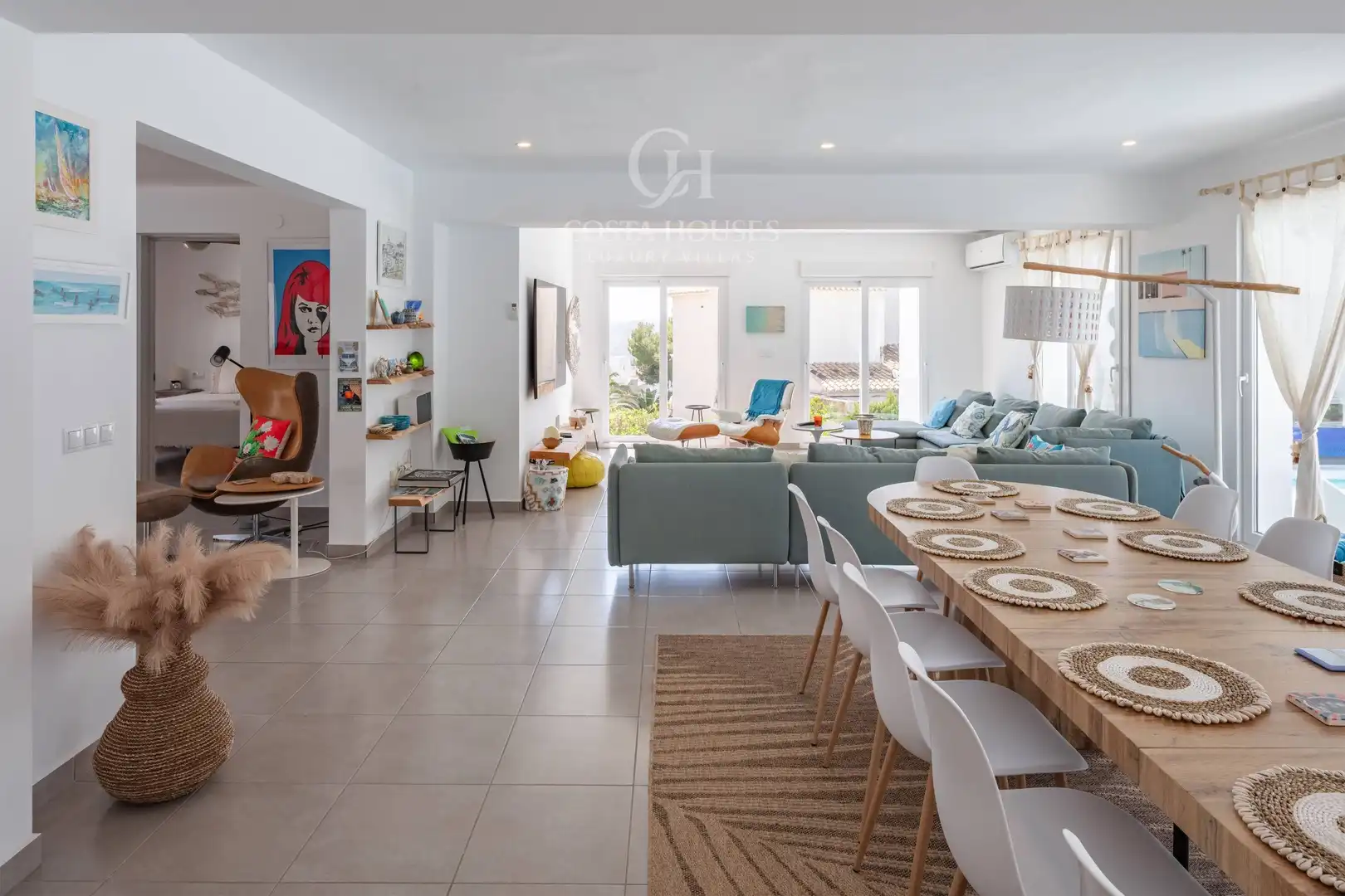 Sala de estar de Casa o chalet en venta en Jávea / Xàbia con Aire acondicionado, Calefacción y Jardín privado