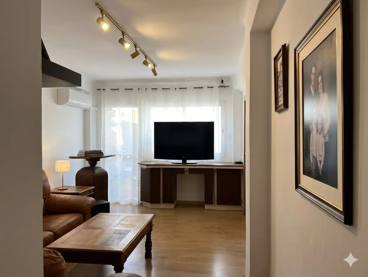 Wohnzimmer von Wohnung zum Verkauf in Málaga mit Klimaanlage, Terrasse und Möbliert