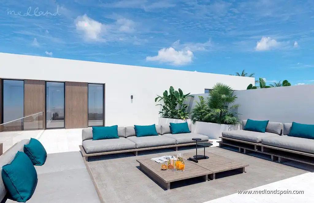 Terrasse von Haus oder Chalet zum Verkauf in Torre-Pacheco mit Klimaanlage, Heizung und Privatgarten