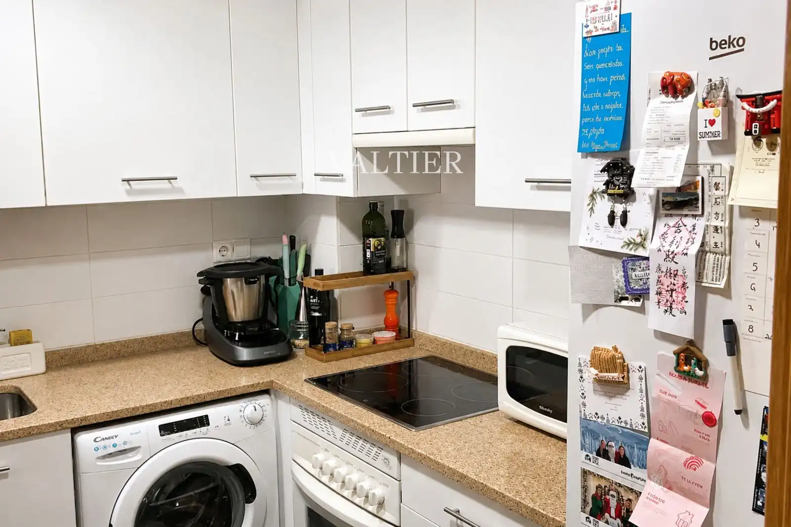 Kitchen of Attic for rent in Madrid  with Air Conditioner and Terrace