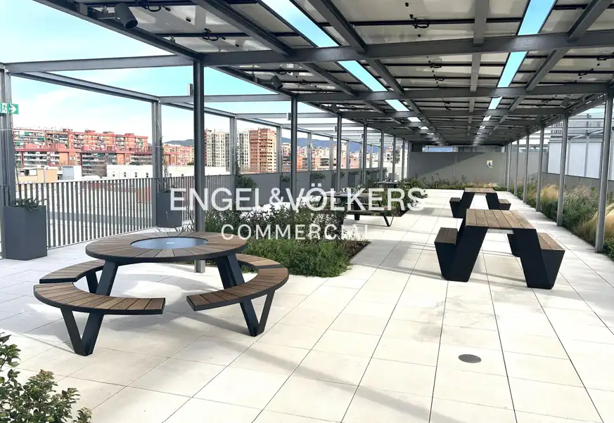 Terrasse von Büro zur Miete in Barcelona mit Klimaanlage