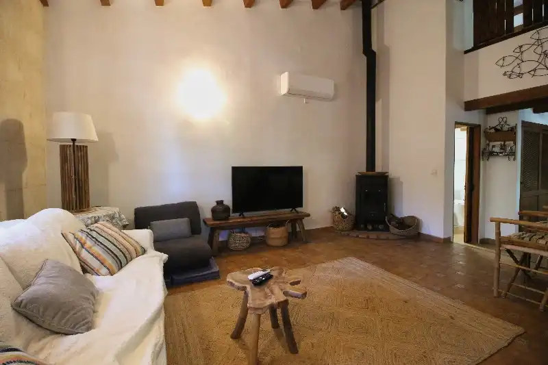 Living room of Country homes for sale in Pollença  with Air Conditioner, Terrace and Furnished