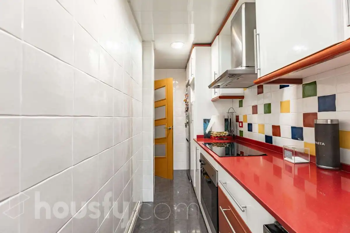 Küche von Wohnung zum Verkauf in Barcelona mit Klimaanlage, Heizung und Möbliert