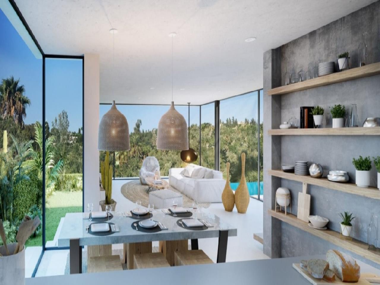 Sala de estar de Casa o chalet en venta en Estepona con Aire acondicionado, Terraza y Trastero
