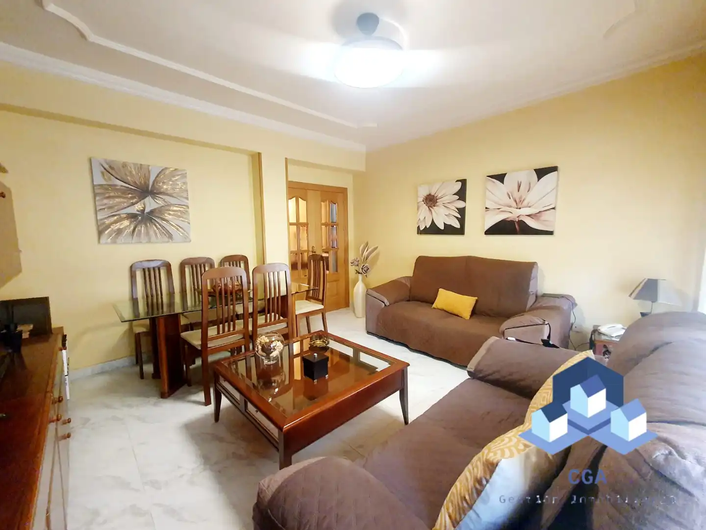 Living room of Flat for sale in Lorca  with Storage room, Furnished and Oven