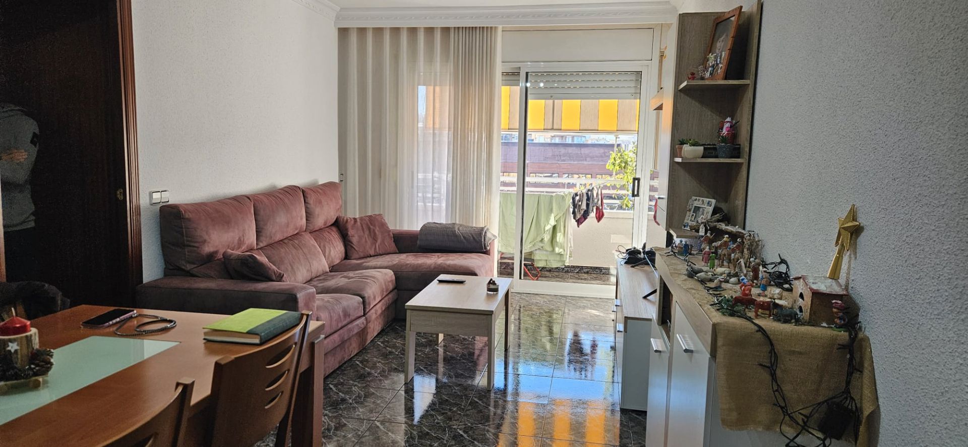 Living room of Flat for sale in  Tarragona Capital  with Air Conditioner, Terrace and Furnished