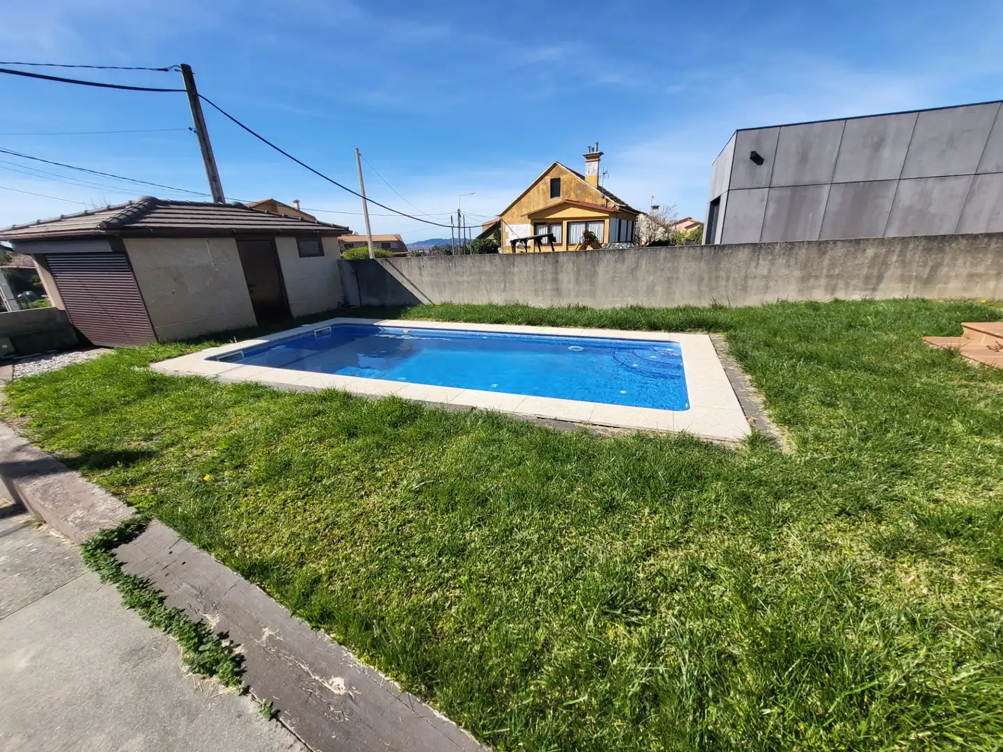 Piscina de Casa o chalet en venta en Vigo  con Calefacción, Jardín privado y Terraza