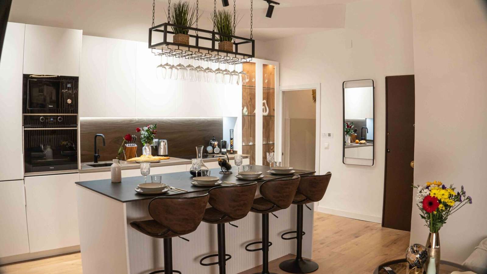 Küche von Wohnungen zur untervermieten in  Madrid Capital mit Klimaanlage, Heizung und Terrasse