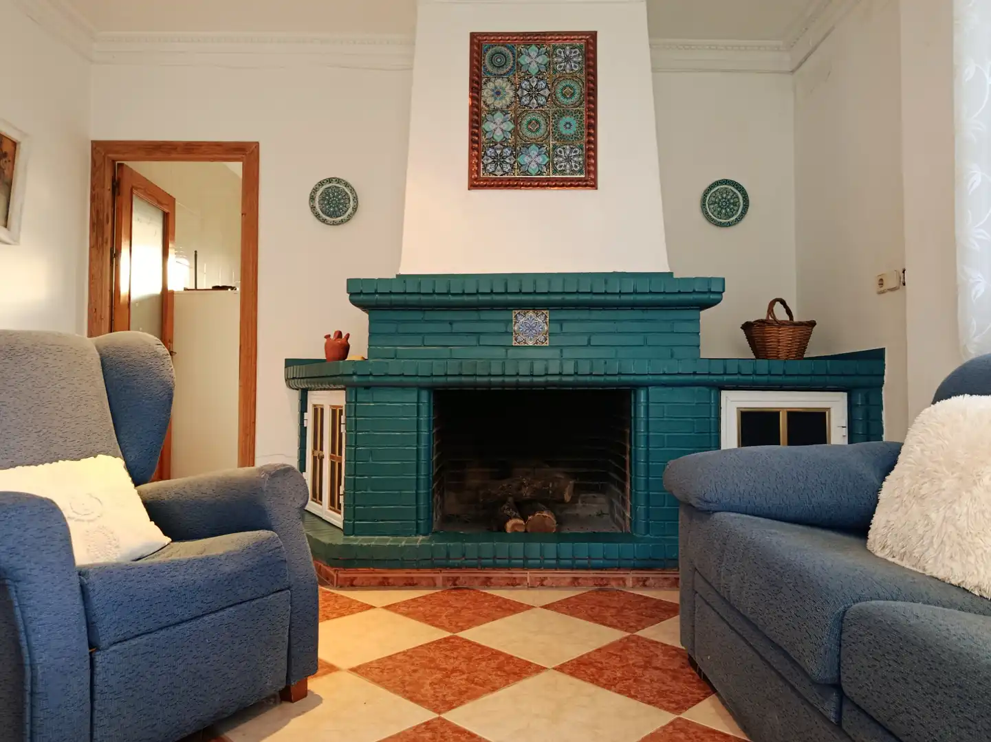Wohnzimmer von Country house zum Verkauf in Hinojos mit Privatgarten, Terrasse und Schwimmbad