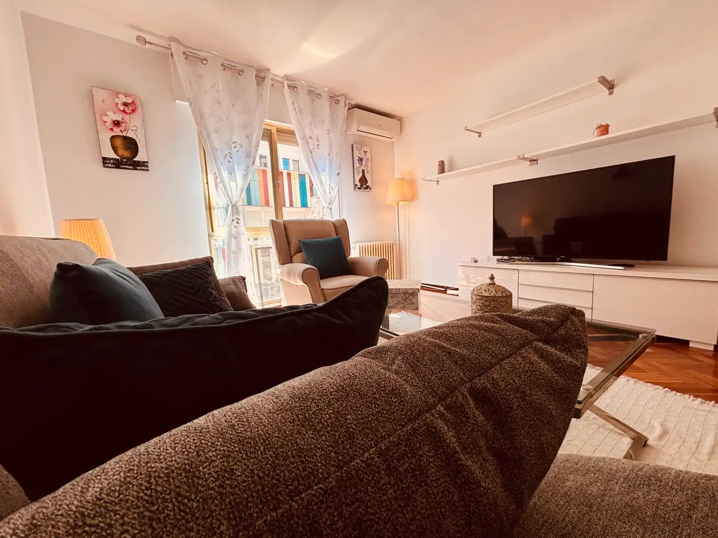 Sala d'estar de Pis en venda en Getafe amb Aire condicionat, Calefacció i Parquet