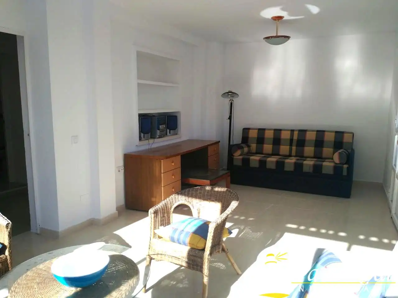 Living room of Detached homes for rent in Sanlúcar de Barrameda  with Air Conditioner, Private garden and Swimming Pool