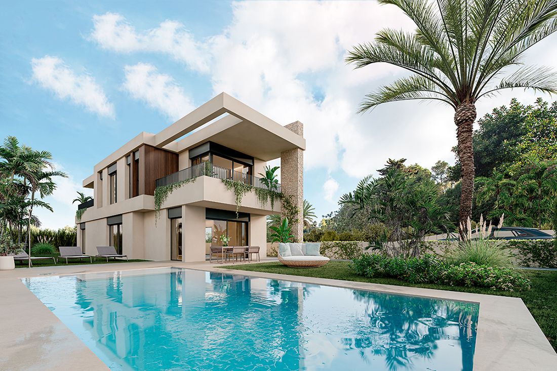 Exterior view of House or chalet for sale in Alicante / Alacant  with Air Conditioner, Heating and Private garden