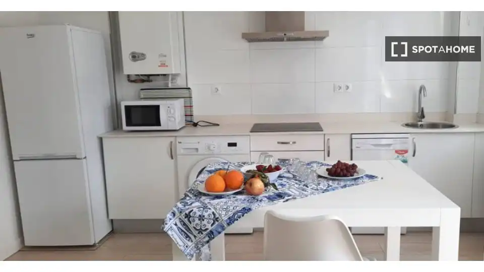 Kitchen of Apartments for share in Santander  with Air Conditioner, Heating and Terrace