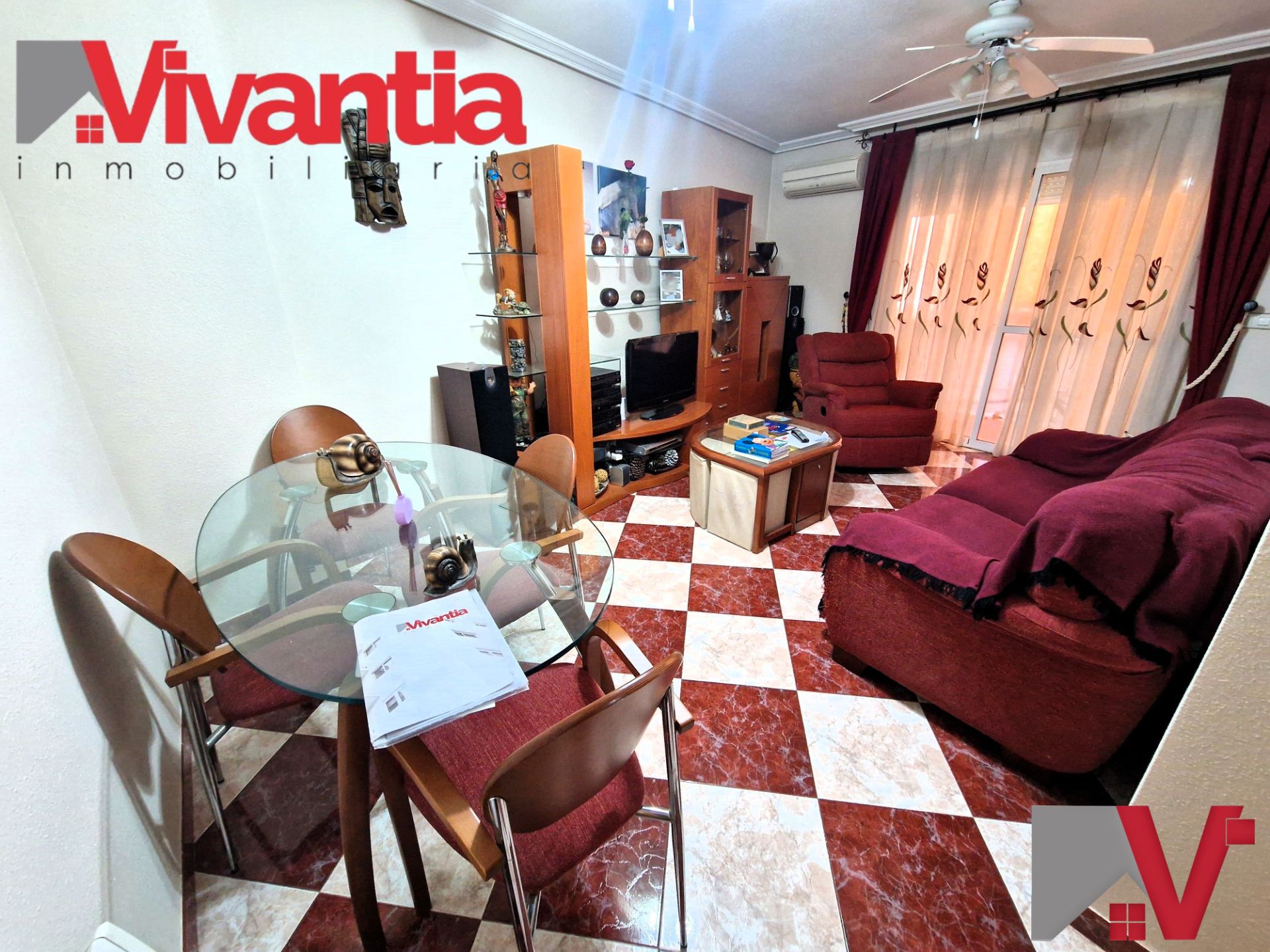 Living room of Flat for sale in Lorca  with Air Conditioner, Heating and Terrace